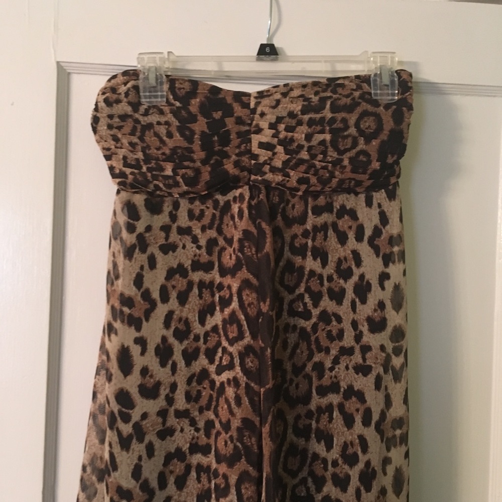 Sans Souci Leopard Print Maxi Dress Size Medium